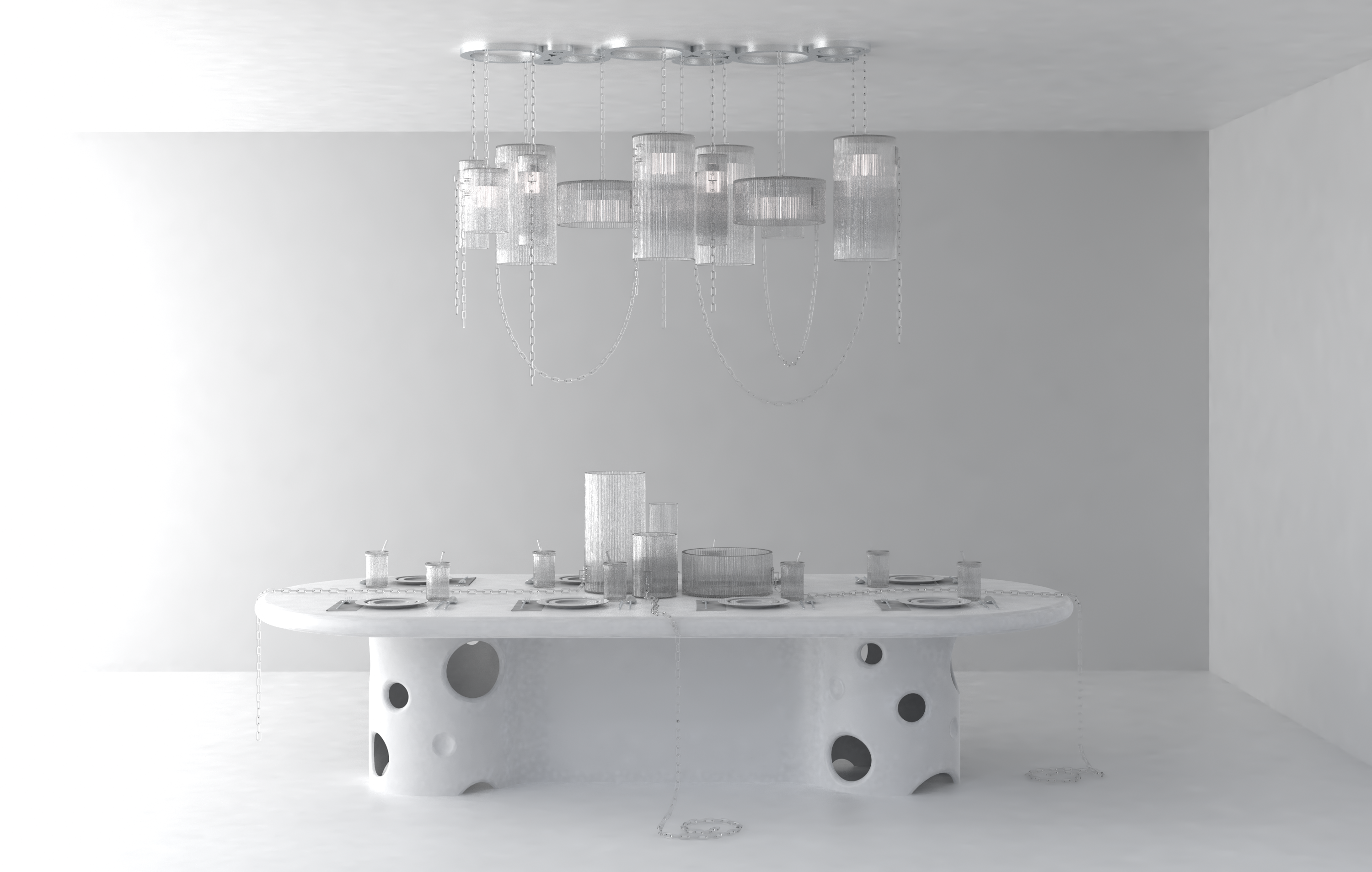 4 luxurious chandeliers and lamps to brighten up your home this winter,  from the Baccarat x Virgil Abloh Crystal Clear Chandelier to pieces by Louis  Vuitton, Hermès and Daum