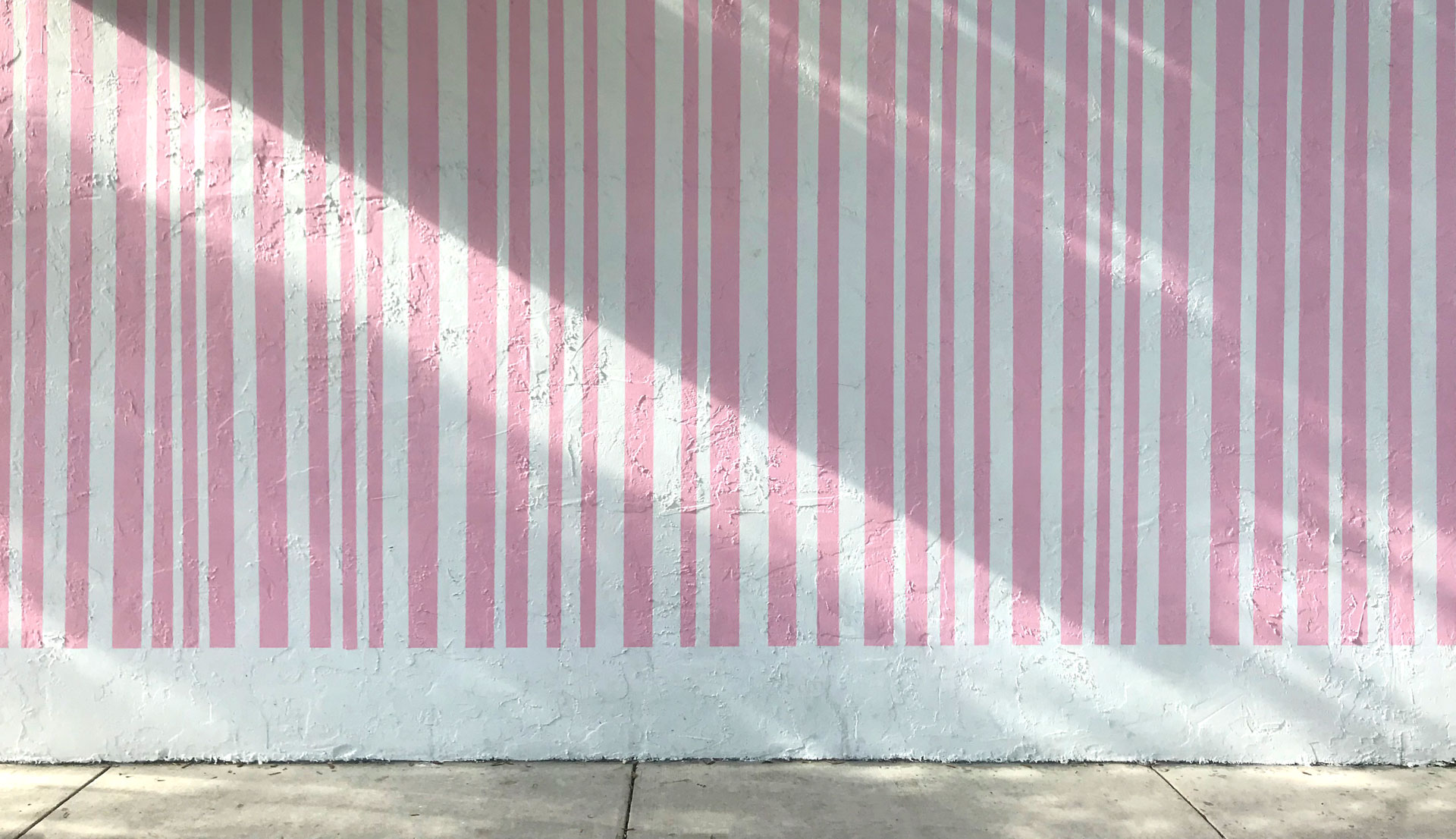 Pink Striped Wall