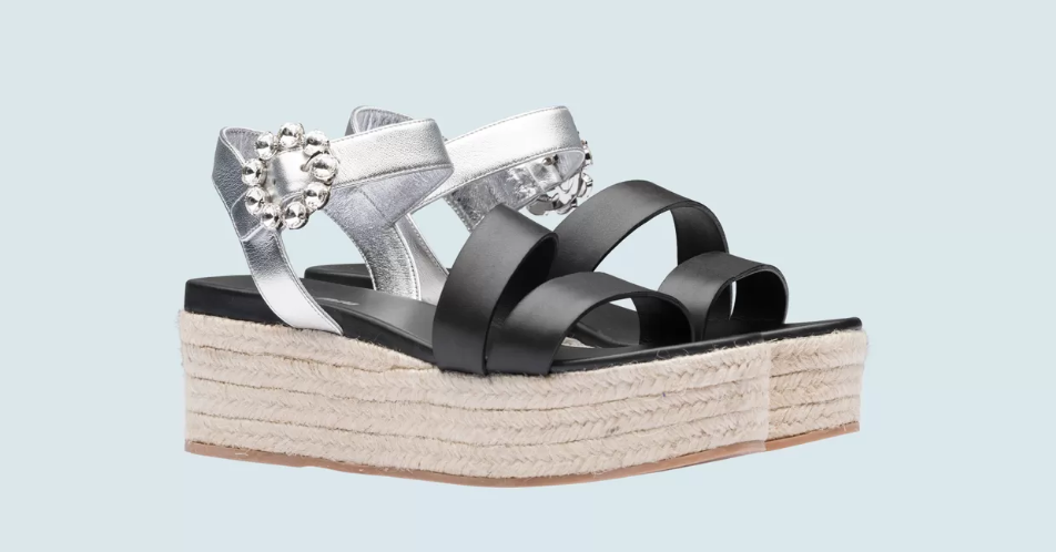 Miu Miu platform sandals with buckle