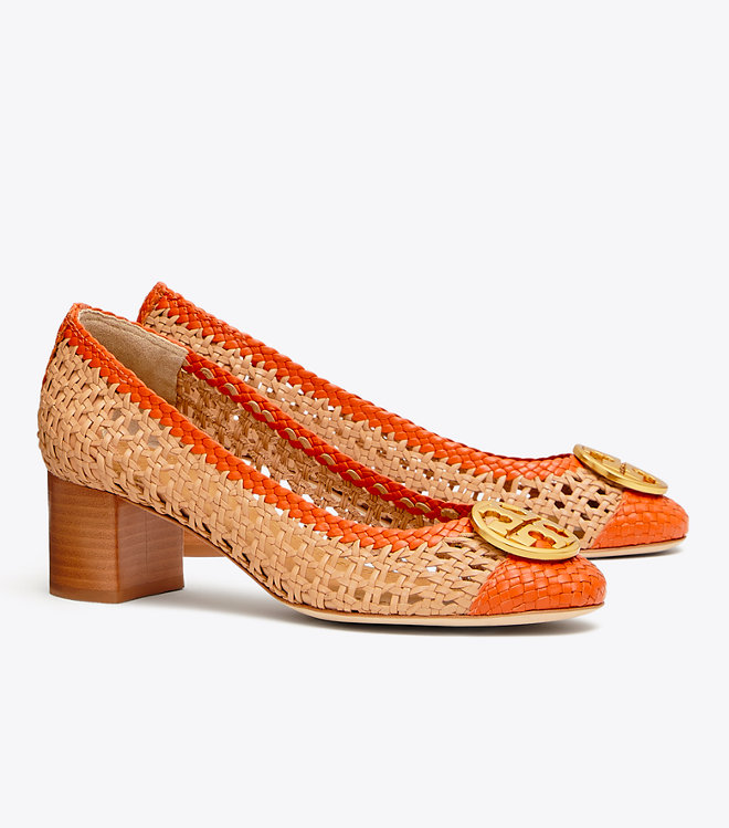 Tory Burch woven cap toe shoes