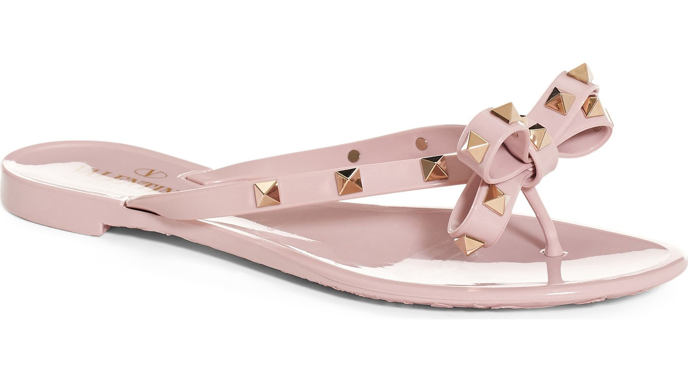 Valentino Rockstud PVC Flip Flop