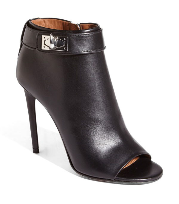 Givenchy Ryka Shark Tooth Open Toe Bootie