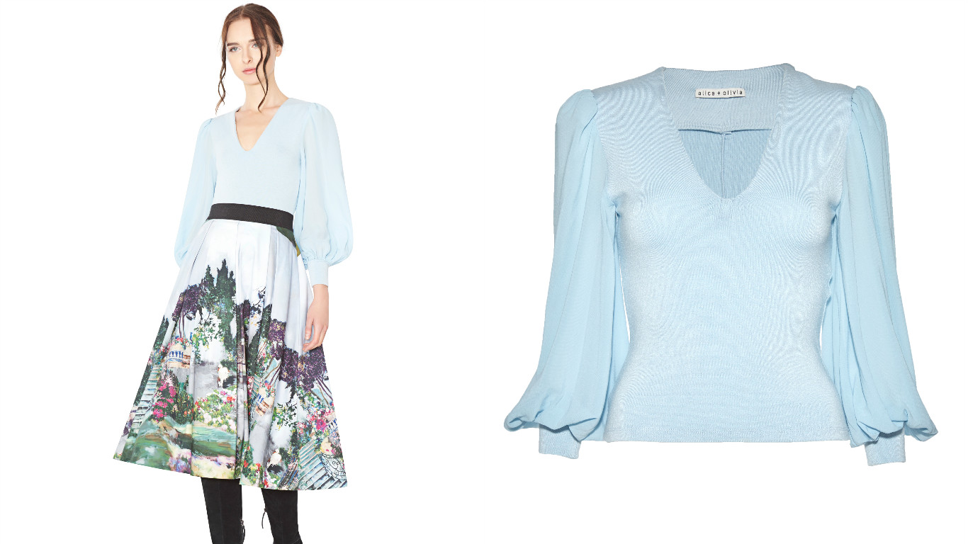 Alice + Olivia DANA Exaggerated Top