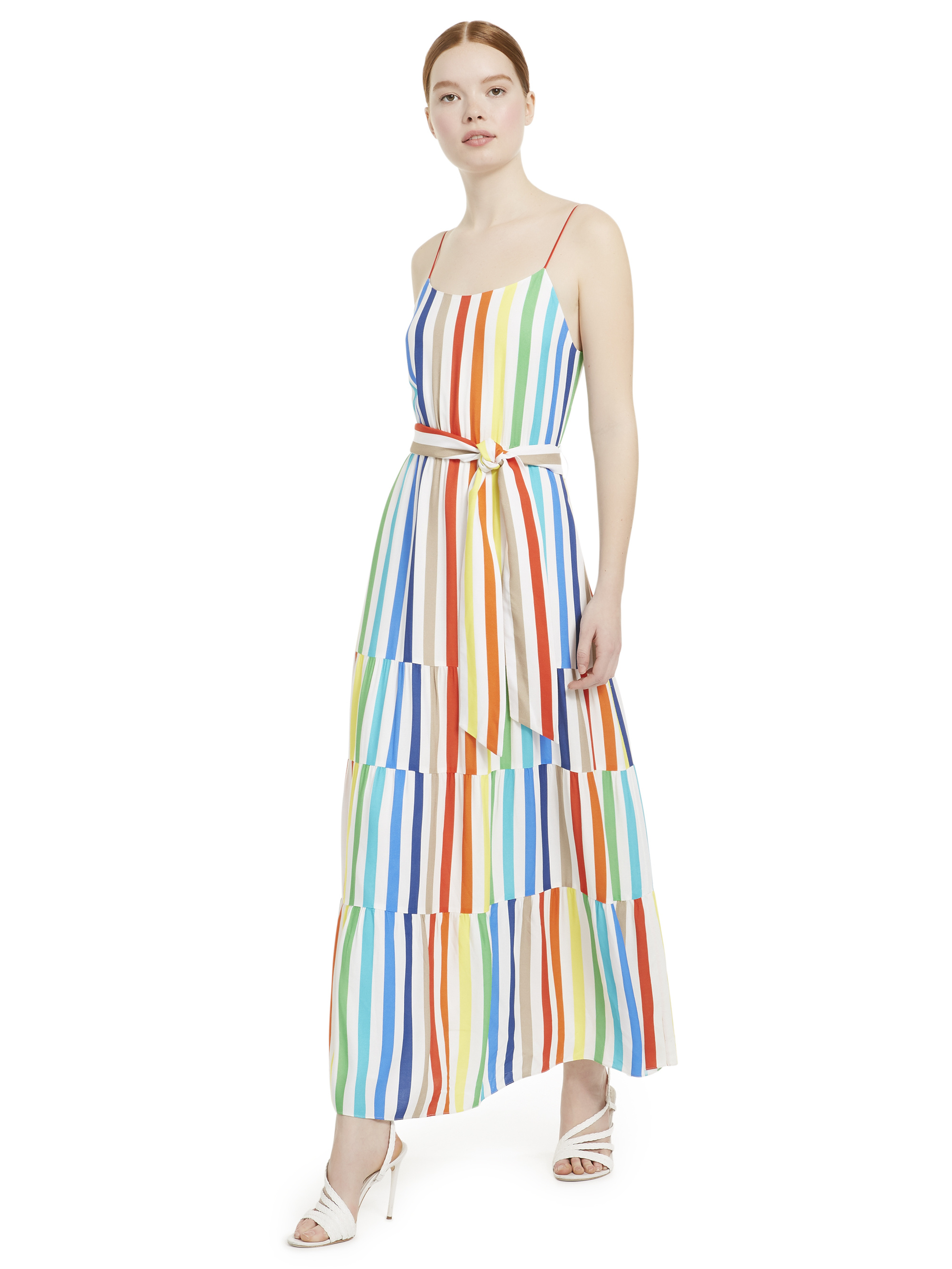 Alice and Olivia rainbow midi peasant dress