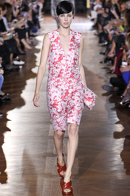 paris fashion week, stella mccartney, blossom, print