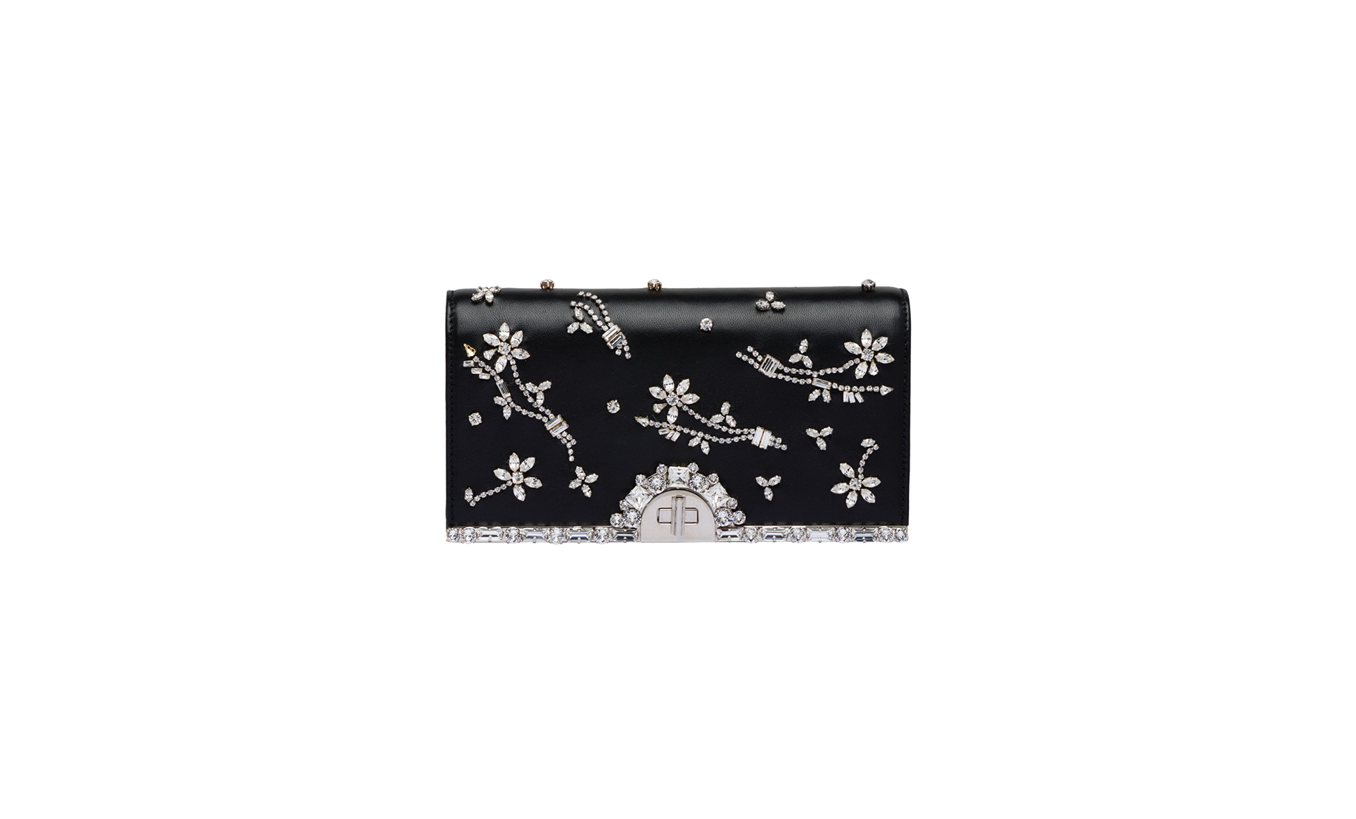 crystal embellished lambskin bag from Prada