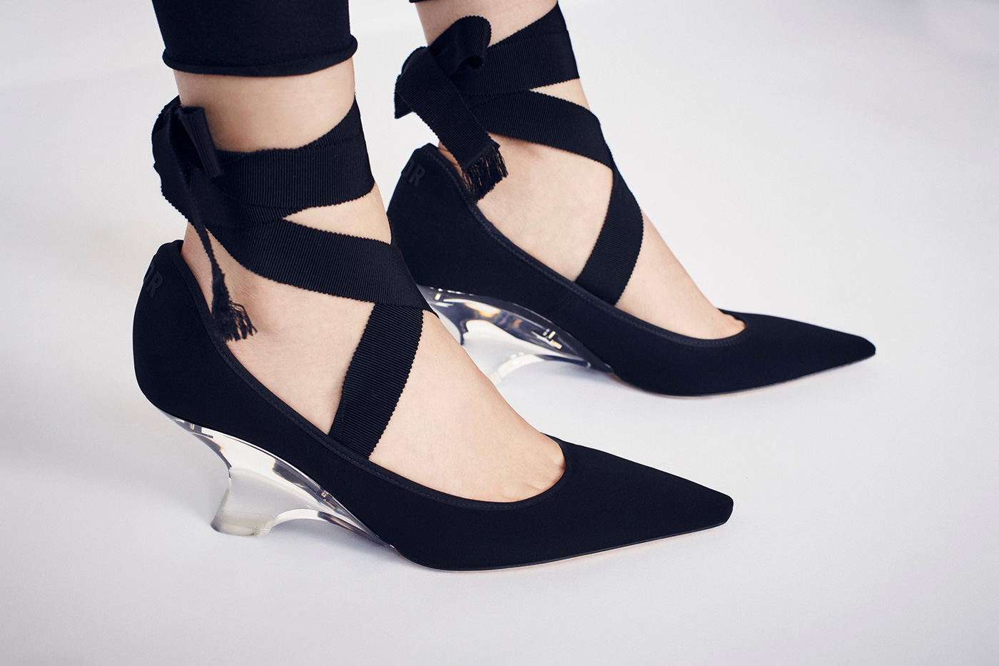 Dior Etoile Lucite Wedge Pump