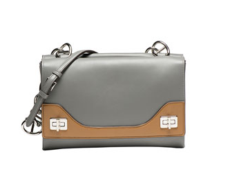 Prada Vitello Soft Bicolor Chain Shoulder Bag