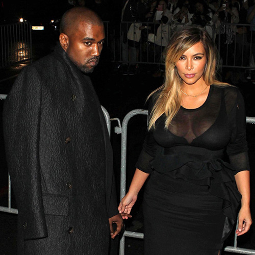 paris fashion week, kanye west, kim k