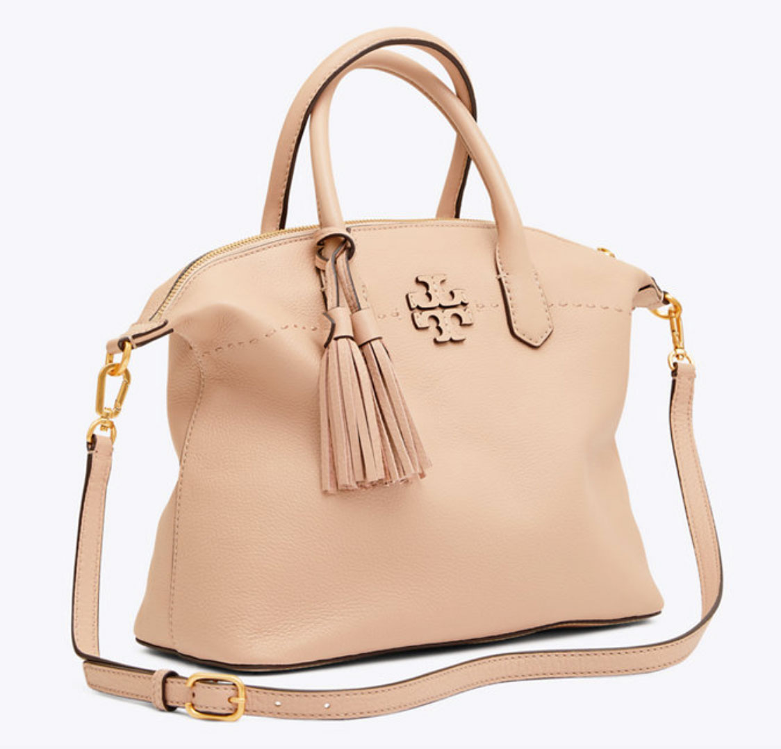 Mcgraw slouchy leather satchel tory burch outlet