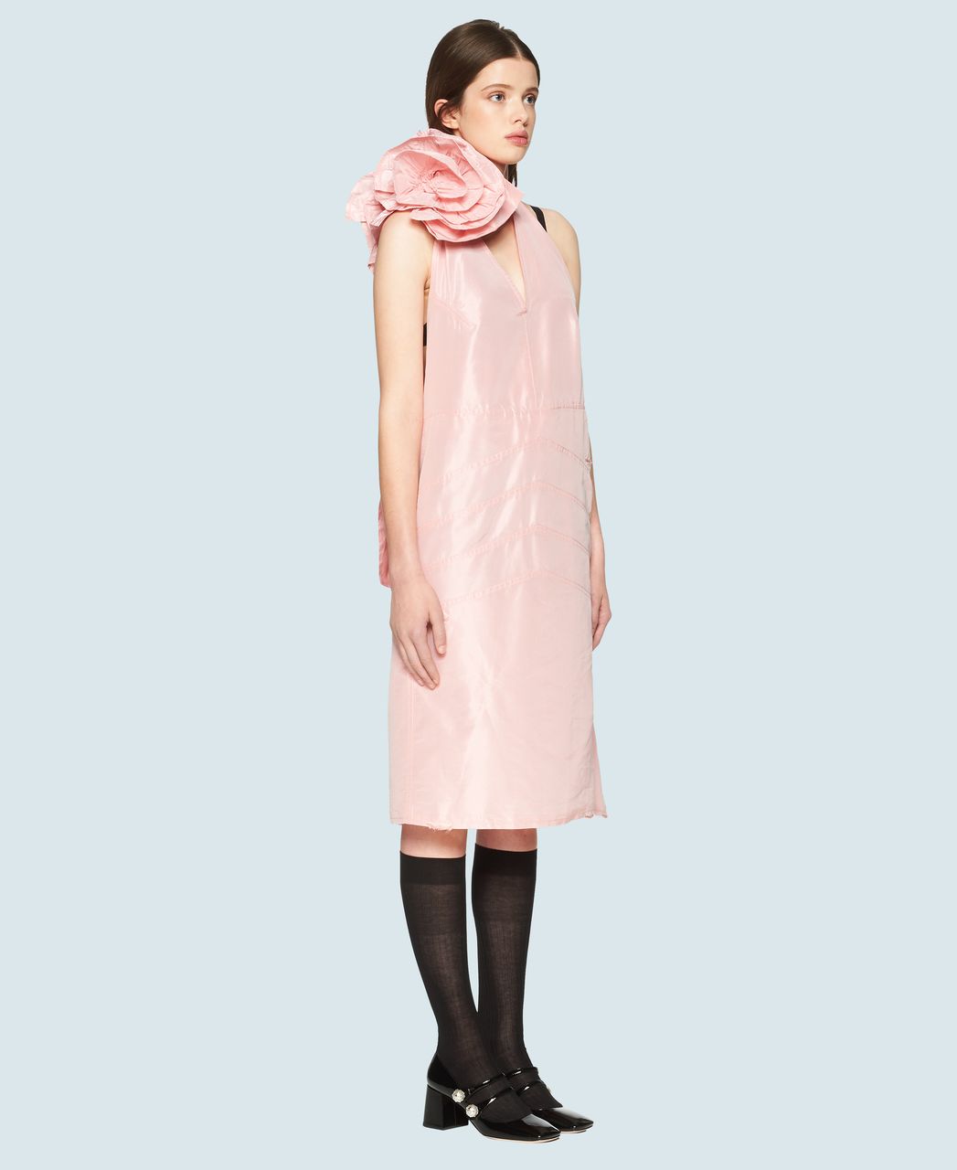 Miu Miu pink taffeta dress