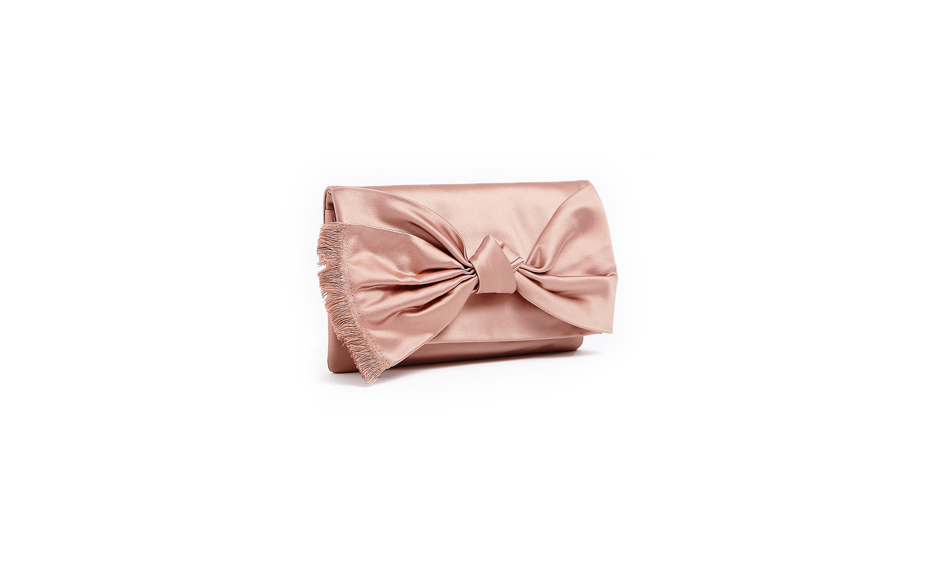 satin bow clutch by Tory Burch