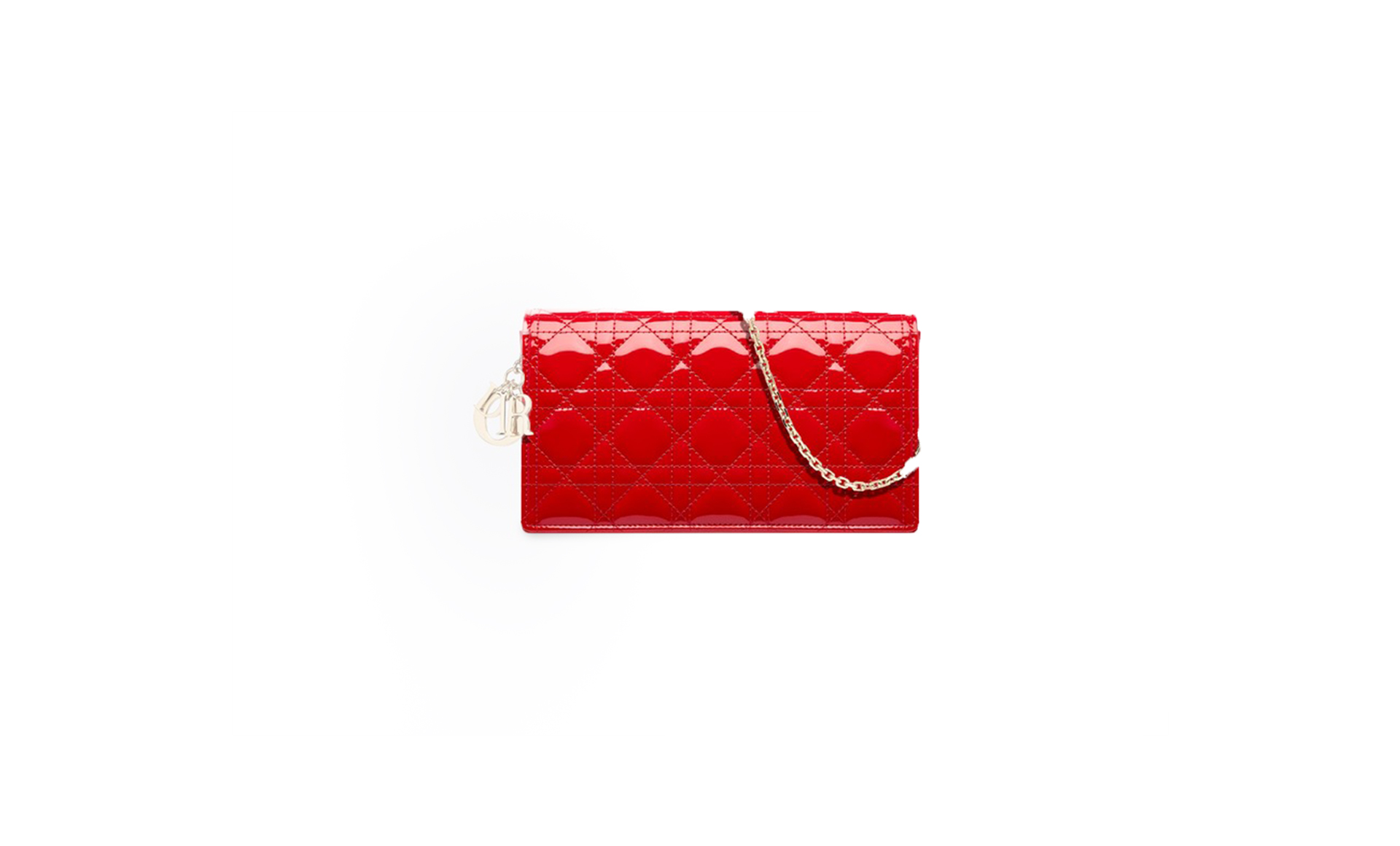 Lady Dior calfskin clutch