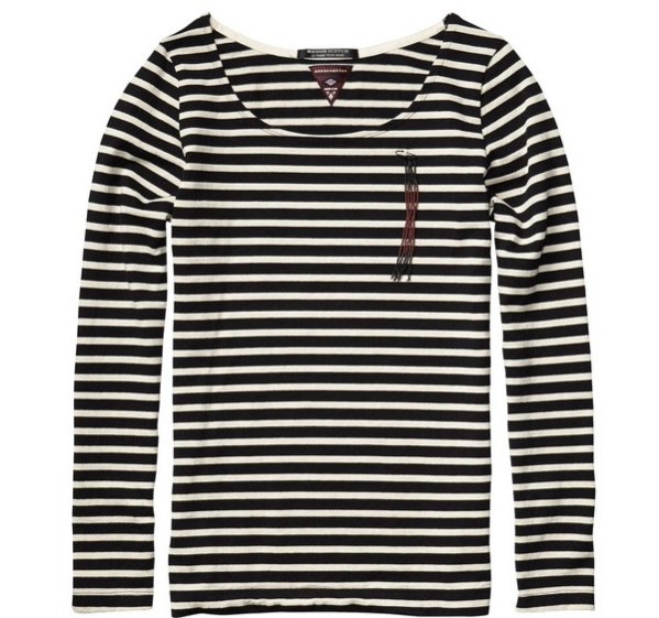 scotch and soda, nautical stripes, miami boat show