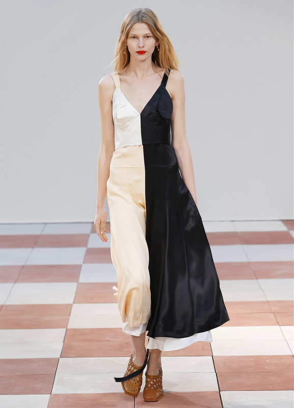 Céline’s powder silk and viscose dress