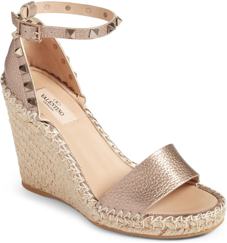 Valentino metallic rockstud sandal