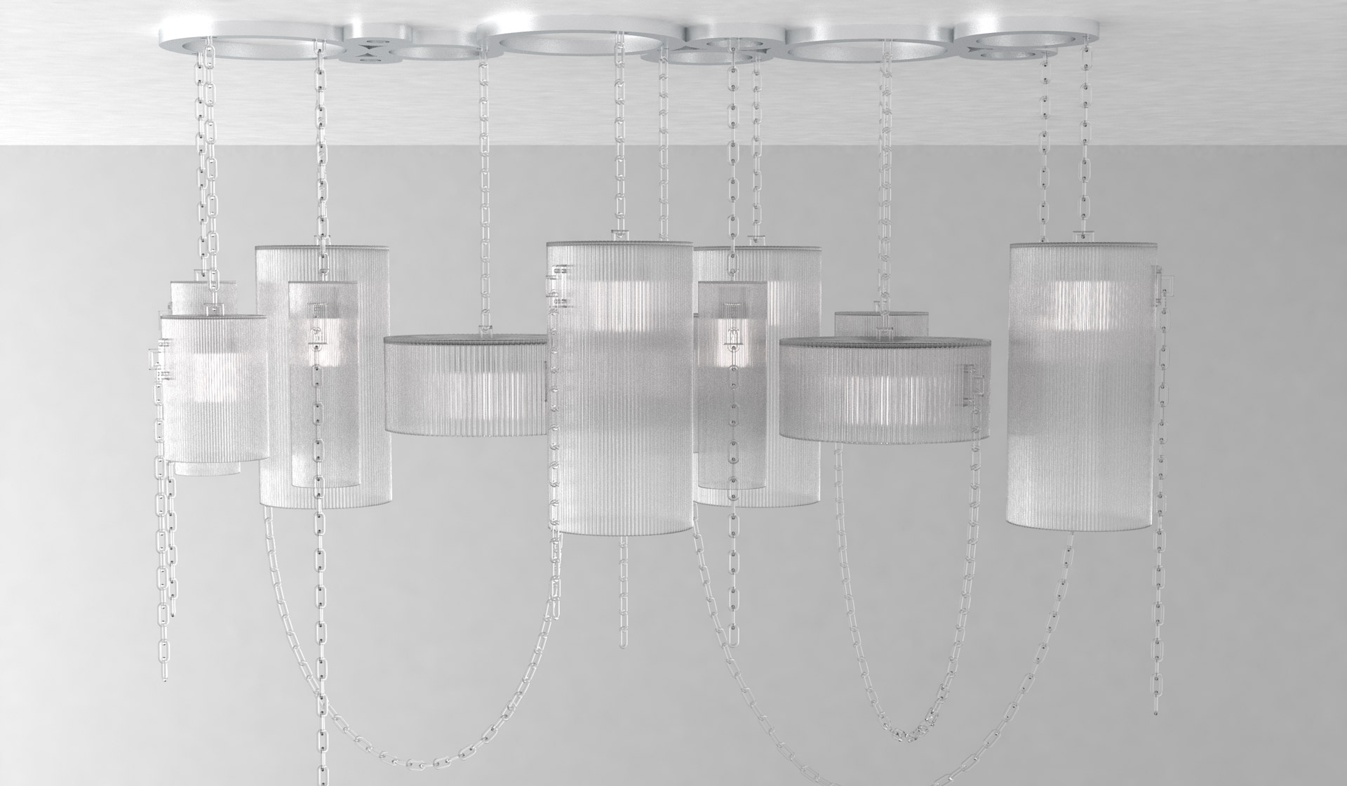 Baccarat Chandelier designed by Virgil Abloh