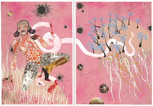 wangechi mutu, paiting, art