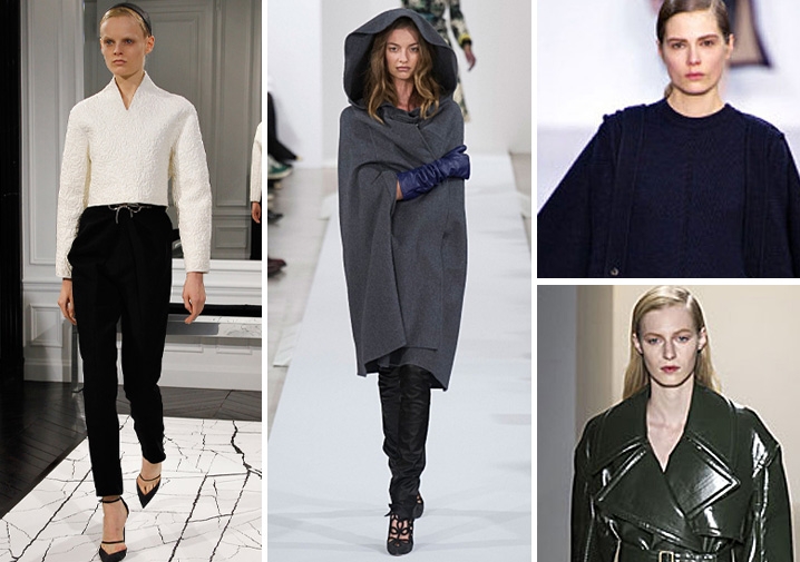 Fall’s Color Palette: Shades of grey, green and navy paint the runway