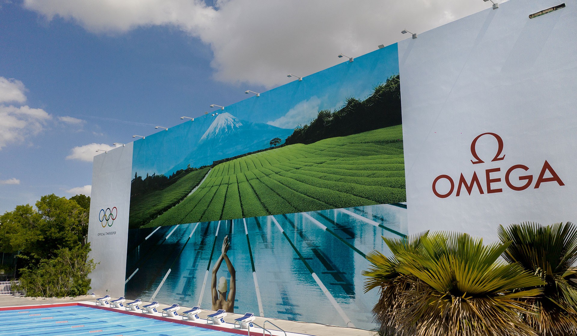 OMEGA Olympic Pool Art Installation