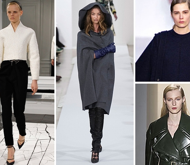 Fall’s Color Palette: Shades of grey, green and navy paint the runway