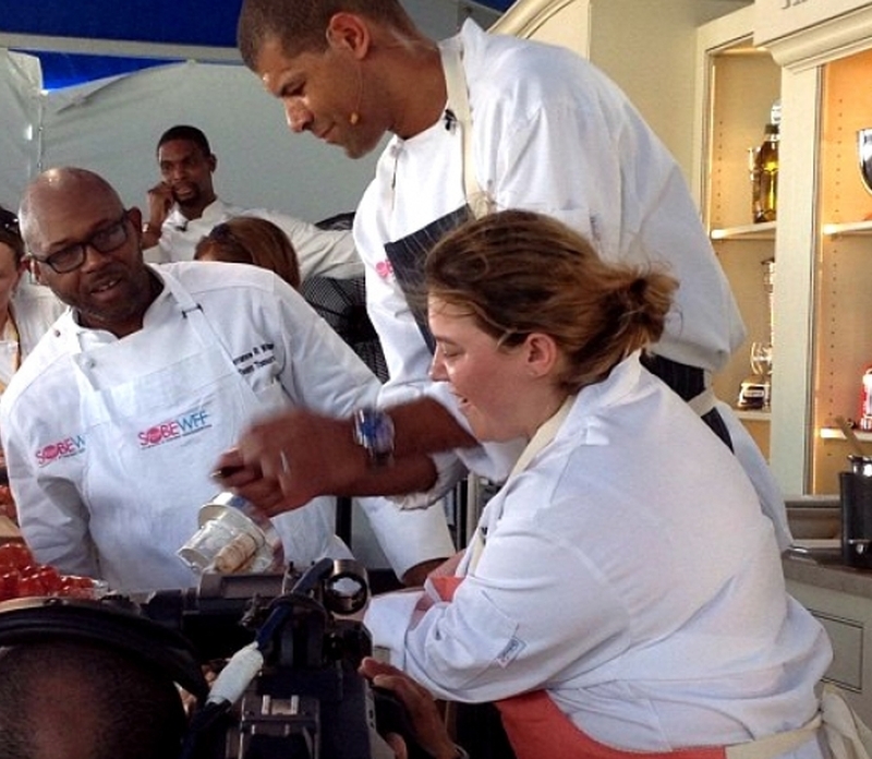 Dena Marino Cooks Up With Miami Heat Players at South Beach Wine and Food Festival