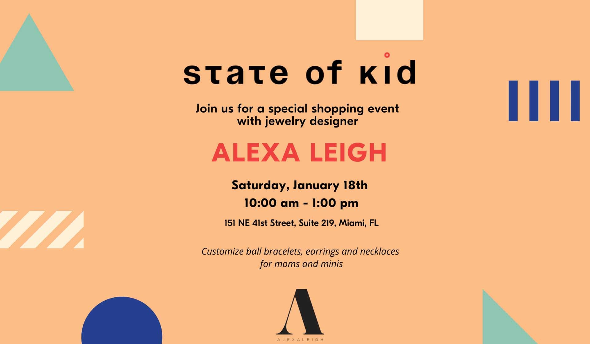 State of Kid Special Shopping Event