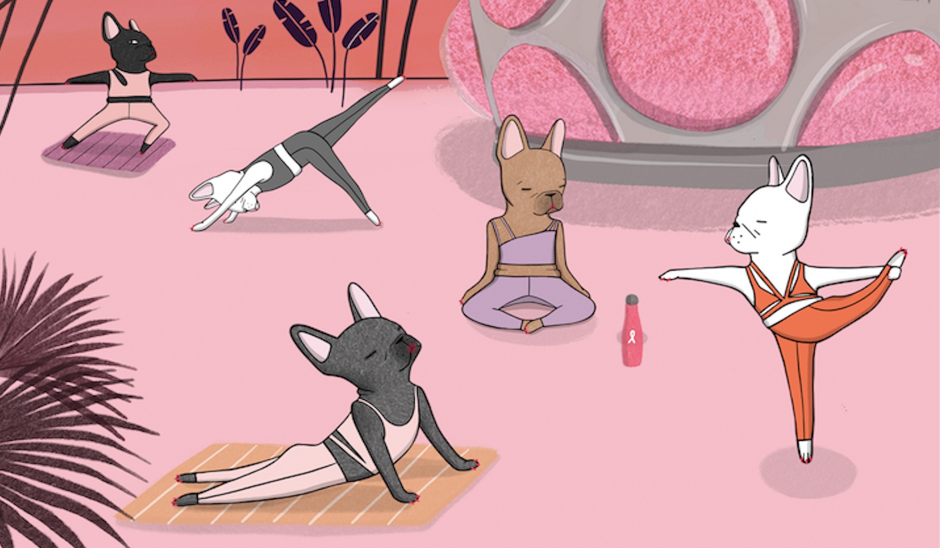 Fashion Strikes Cancer: Pink Yoga for BCRF