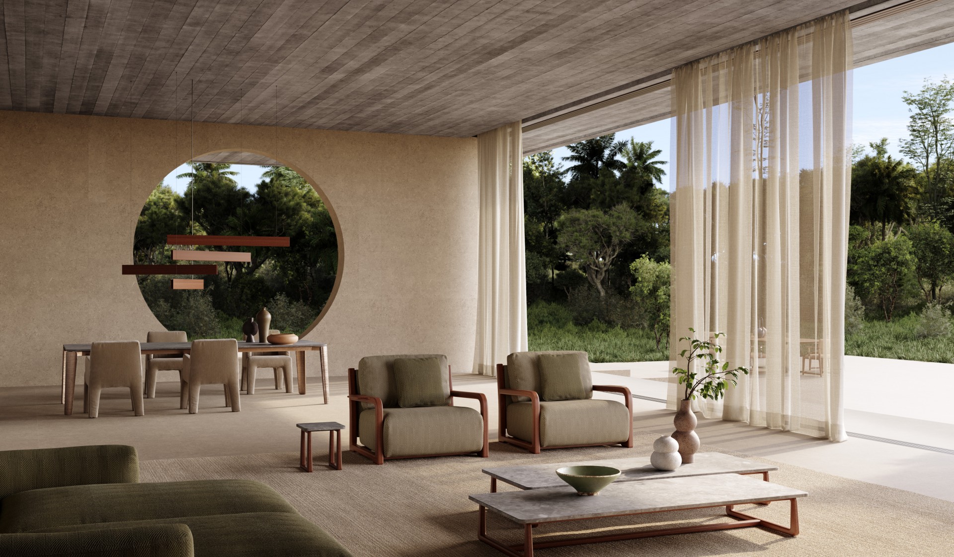 Luminaire: Loro Piana Interiors by Exteta