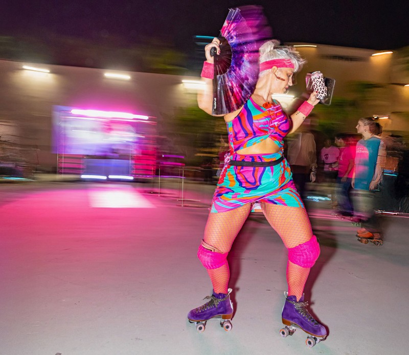 Roller Skate Party at Marta Minujin’s Dreamscape