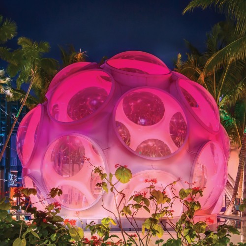 Pink Dome Lighting Ceremony