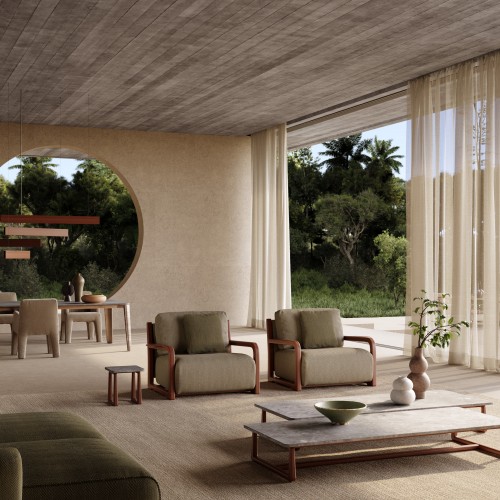 Luminaire: Loro Piana Interiors by Exteta