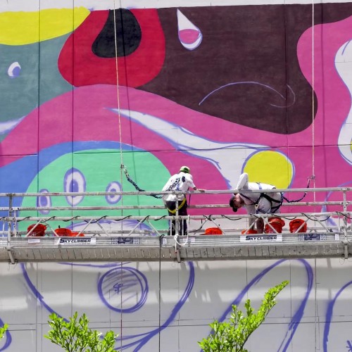 Dior Mens x Kenny Scharf Mural